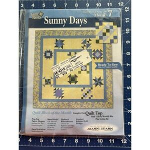 Joann Quilt Block Of The Month Sunny Days Limited Edition Month 7 JACOB'S LADDER